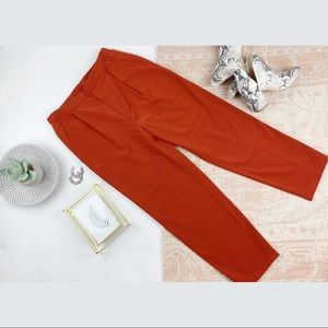 Forever 21 Pleated Trousers Burnt Orange L